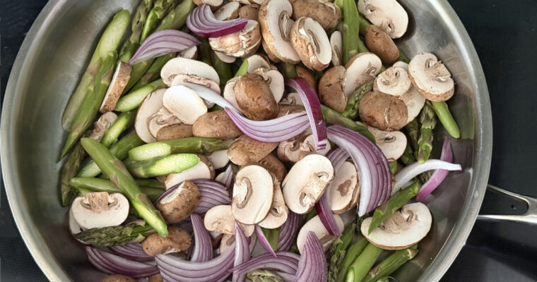 Quick Asparagus and Vegetable Sauté