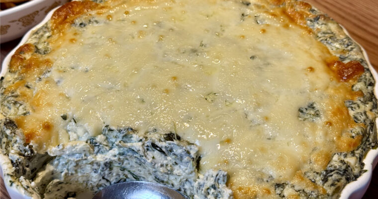 Warm Spinach Dip for a Crowd