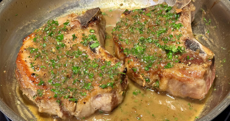 How to Cook Thick-Cut Pork Chops with Pan Sauce