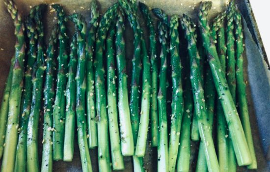 Easy Crisp-Tender Oven-Roasted Asparagus with Peeled Ends
