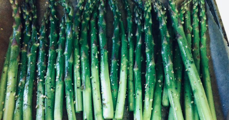 Easy Crisp-Tender Oven-Roasted Asparagus with Peeled Ends