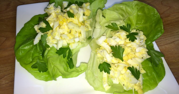 Egg Salad Lettuce Wraps