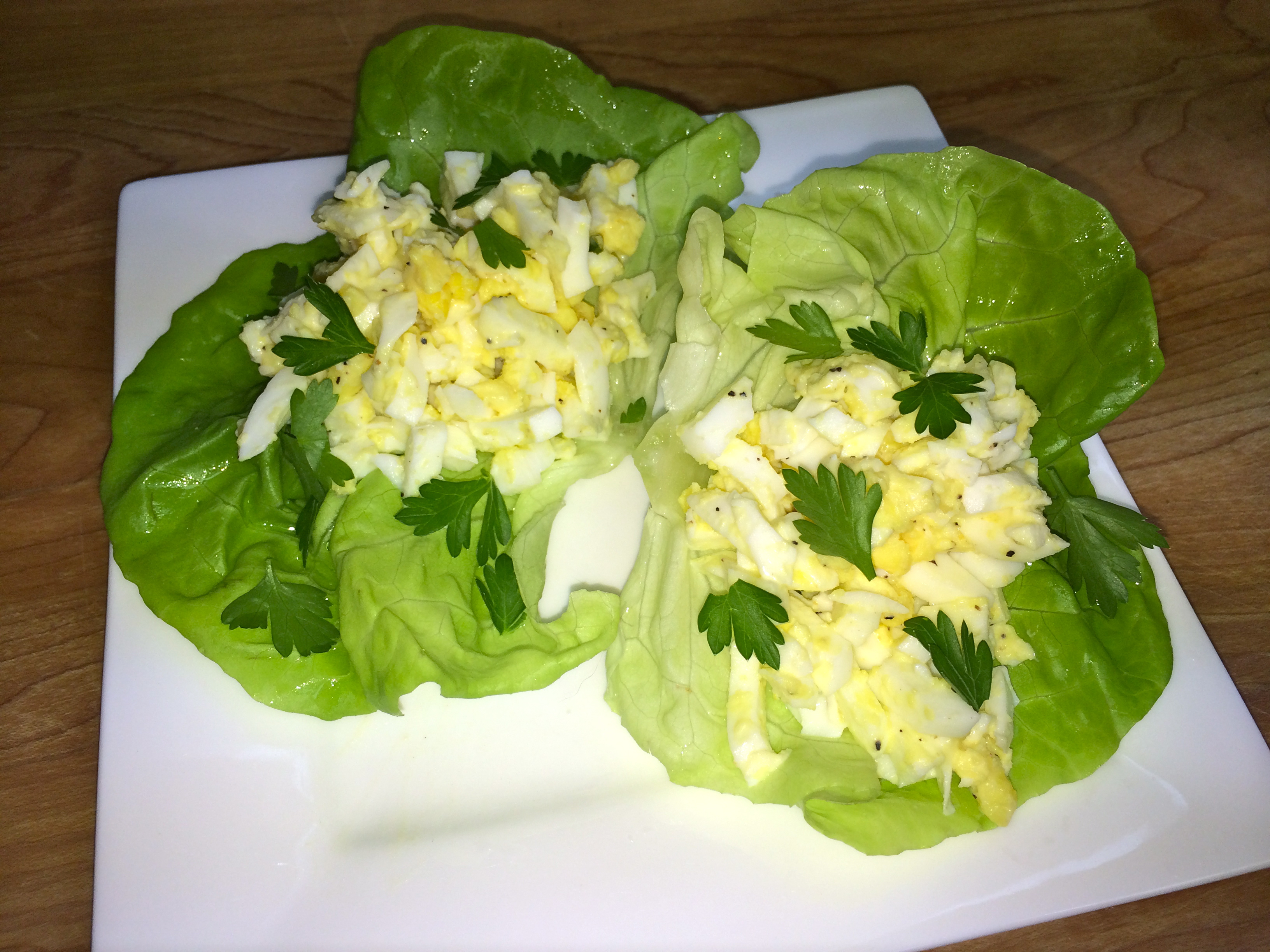 Egg Salad Lettuce Wraps