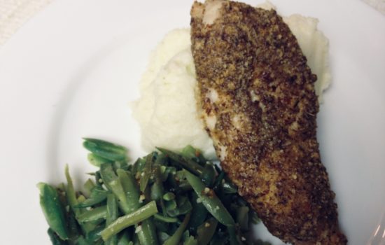 Spicy Almond-Encrusted Chicken Breast