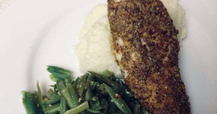 Spicy Almond-Encrusted Chicken Breast