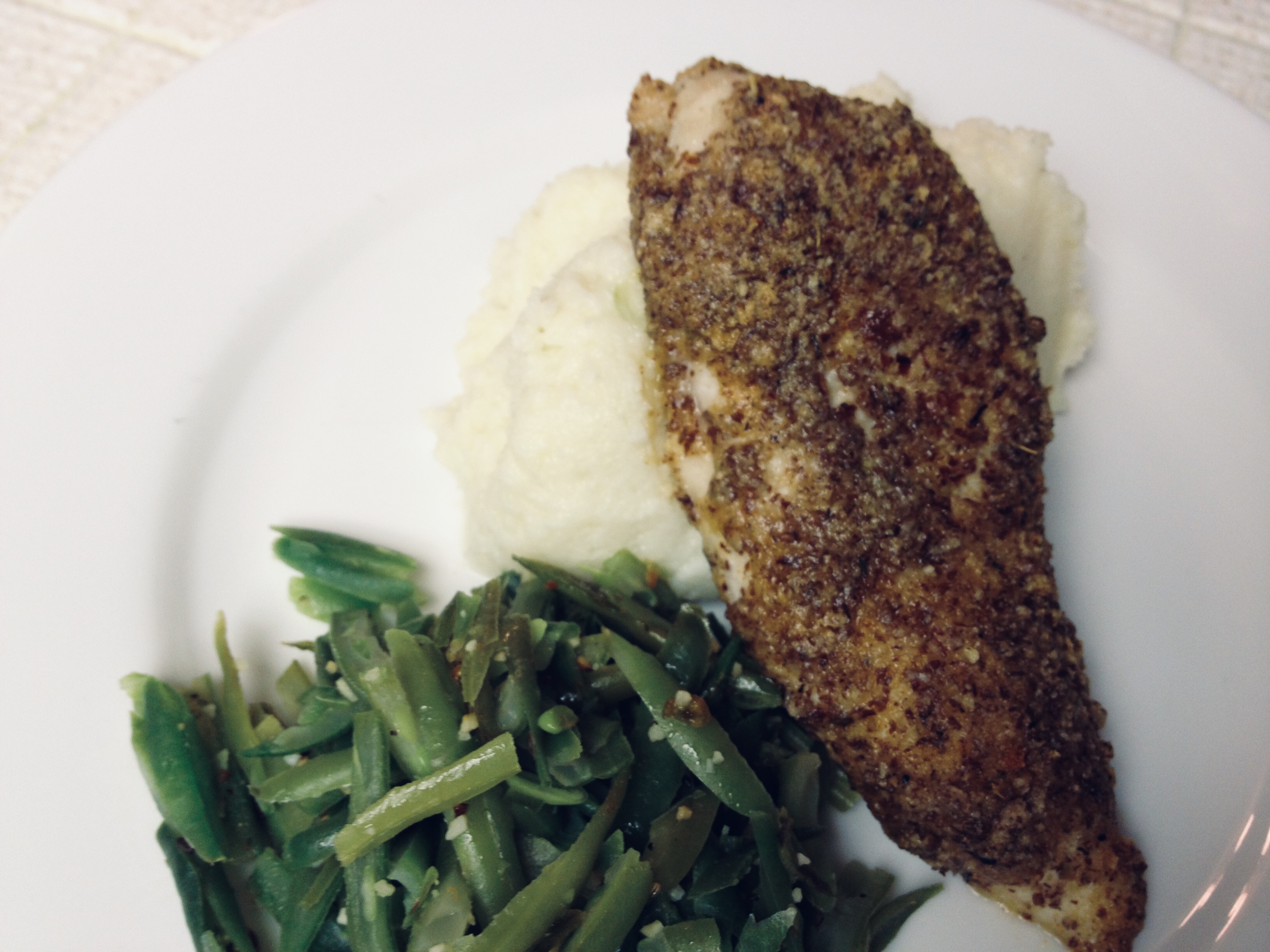 Spicy Almond-Encrusted Chicken Breast
