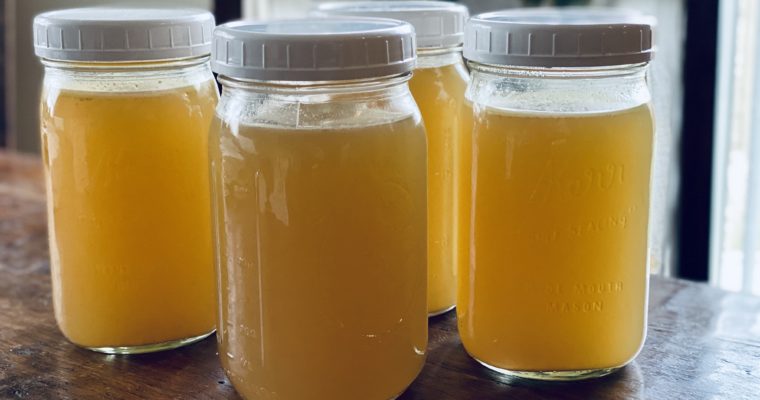 Homemade Chicken Stock (Stove Top, Pressure Cooker, and Slow Cooker Methods)