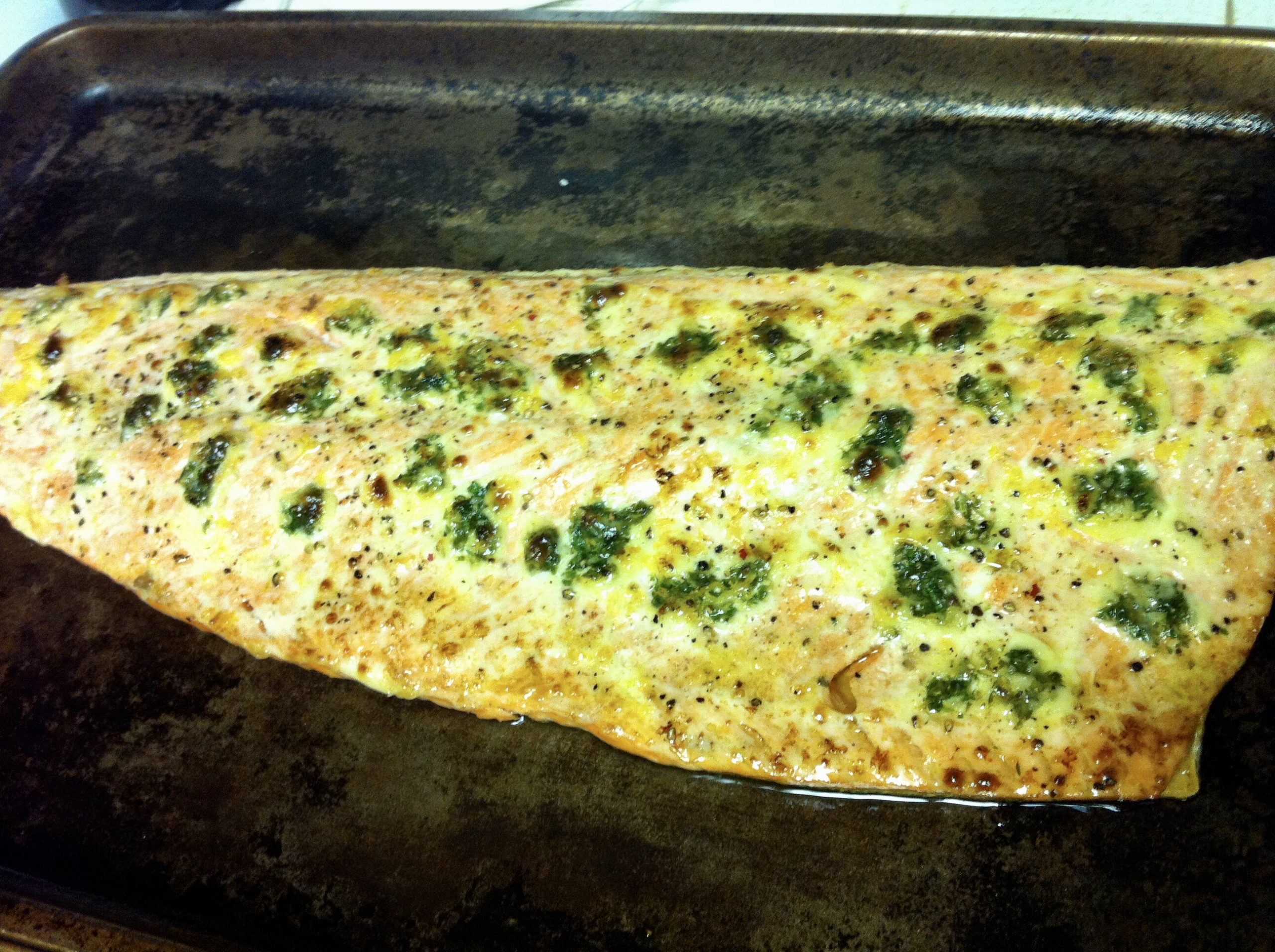 Broiled Wild Salmon