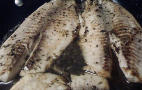 Pan-Seared Talapia with Clarified-Butter Lemon Sauce