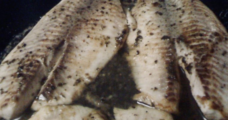 Pan-Seared Talapia with Clarified-Butter Lemon Sauce