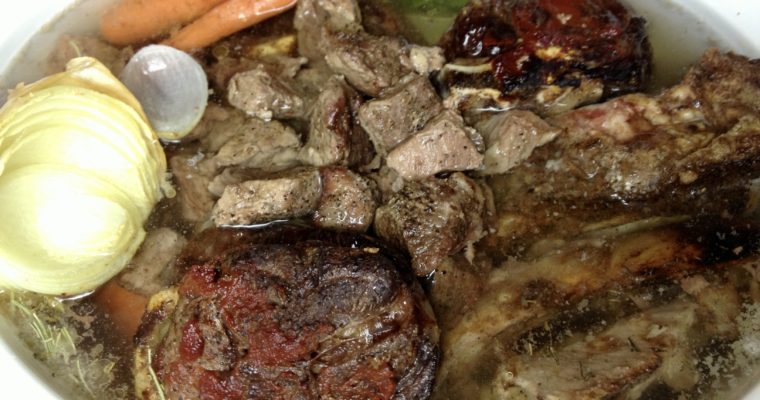 Homemade Beef Stock (Crock Pot or Stove Top)