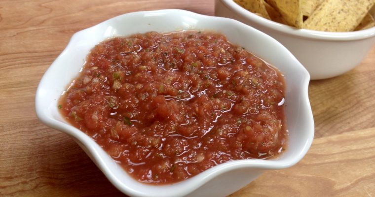 Salsa – Restaurant Style (Made at Home)