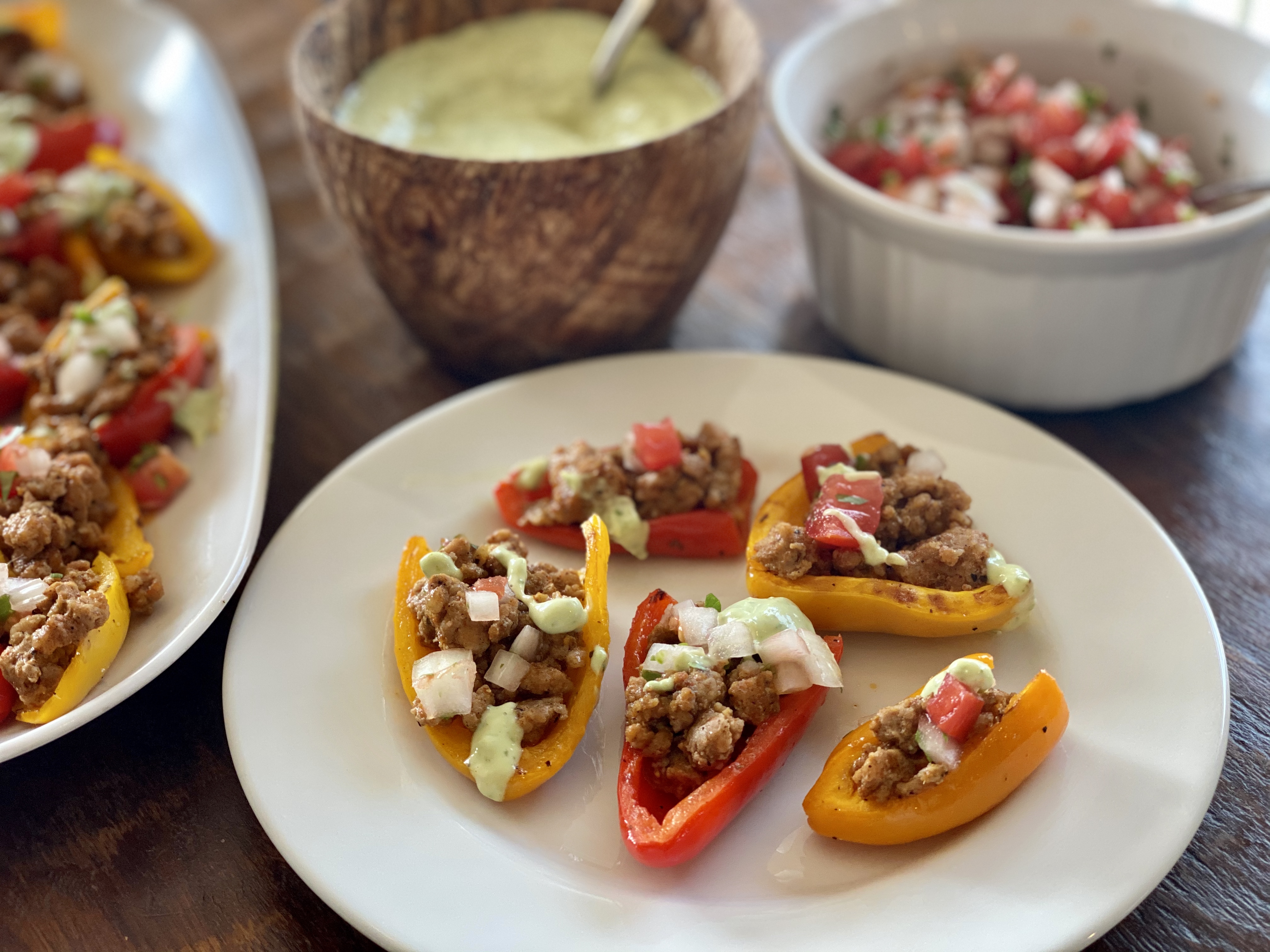 Mini-Pepper Nachos