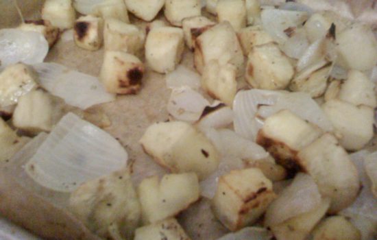 Roasted Rosemary Sweet Potatoes and Onions