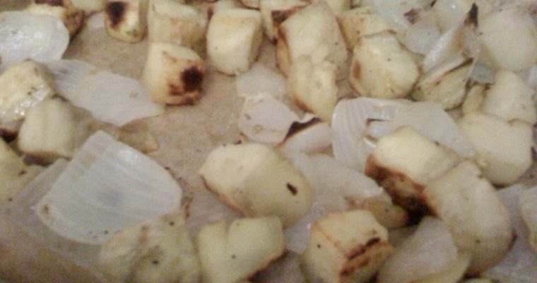 Roasted Rosemary Sweet Potatoes and Onions