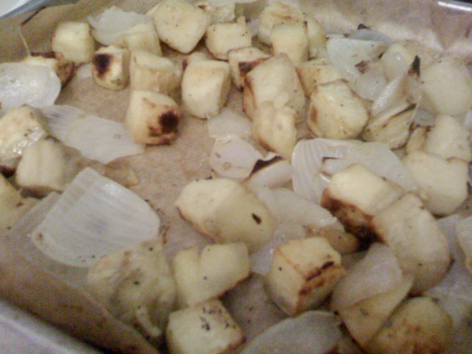 Roasted Rosemary Sweet Potatoes and Onions