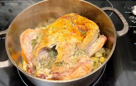 French Chicken in a Pot with Garlic and Herbs