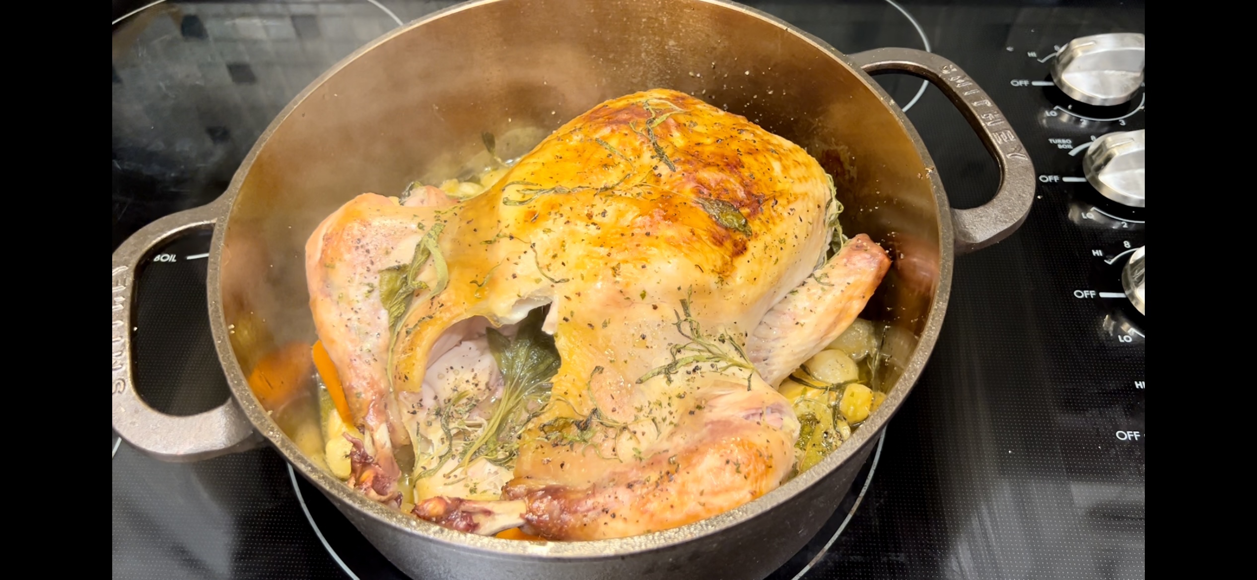 French Chicken in a Pot with Garlic and Herbs