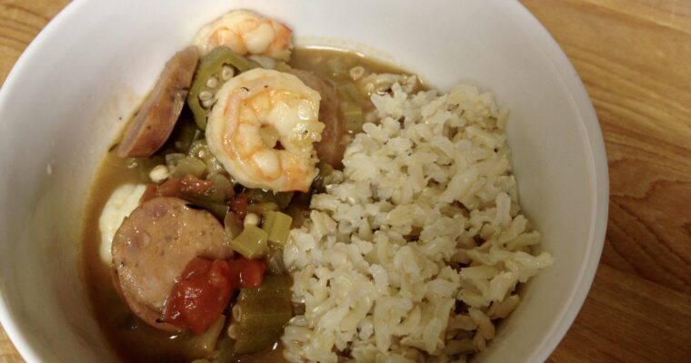 Shrimp Gumbo [Oven Roux Method]