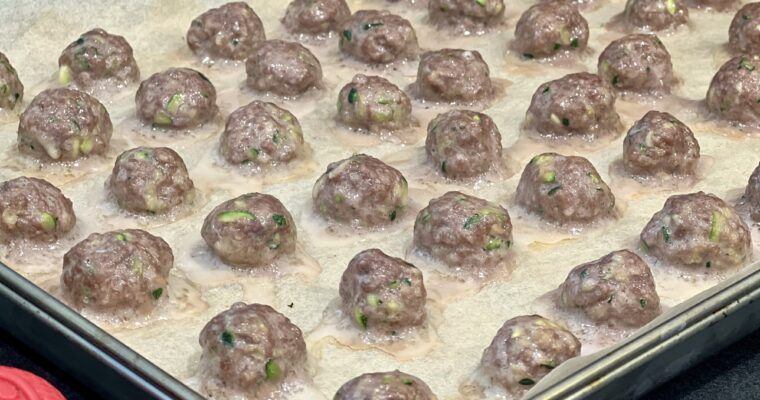Mini Beef Meatballs for Soup