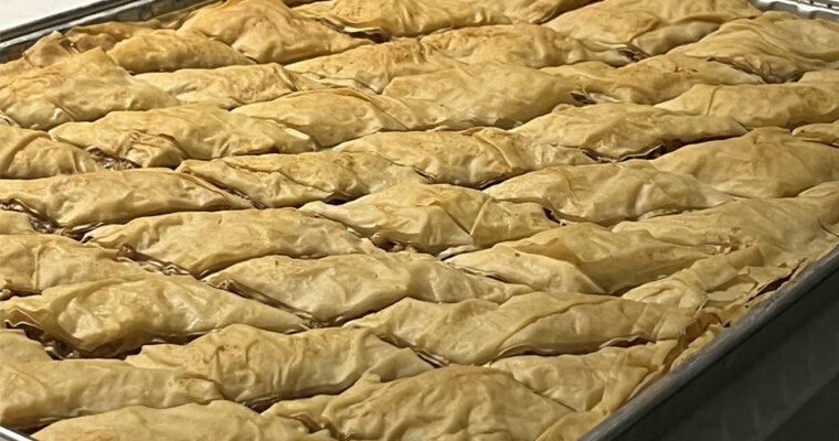 How to Make a Half Sheet Pan of Baklava