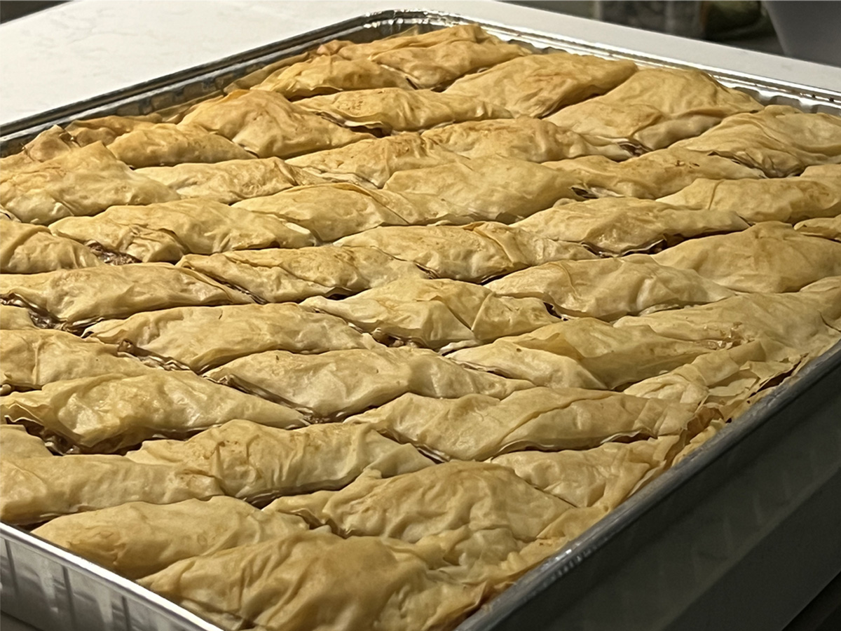 How to Make a Half Sheet Pan of Baklava