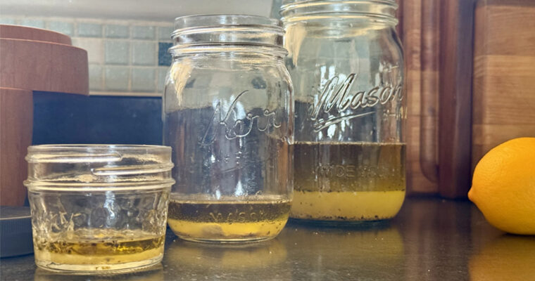 One-Minute Lemon Vinaigrette in a Jar