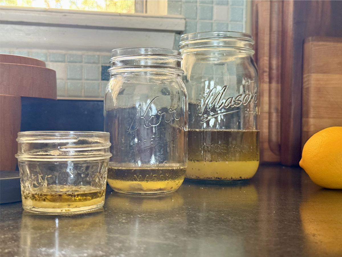 One-Minute Lemon Vinaigrette in a Jar